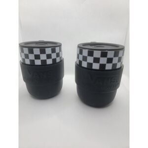 Vans Tumbler Cup w/ Lid - Black & White Checkered VN0002ABNOA (NEW)